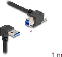 Delock USB 5 Gbps Kabel Typ-A Stecker 90° nach unten gewinkelt zu Typ-B mit - 1
