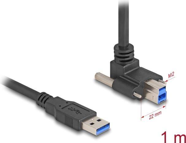 Delock USB 5 Gbps Kabel Typ-A Stecker gerade zu Typ-B mit Schraubenabstand - 1 m