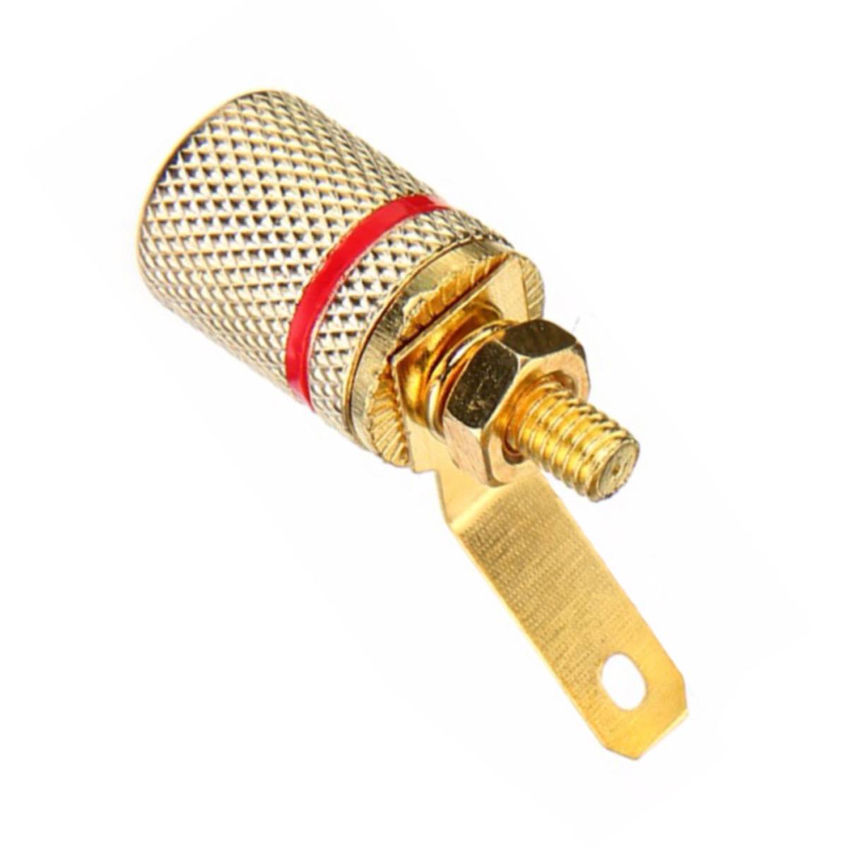 Bananenbuchse Set Lautsprecher Boxen Adapter Anschluss Hifi Vergoldet 5x Rot + 5x Schwarz