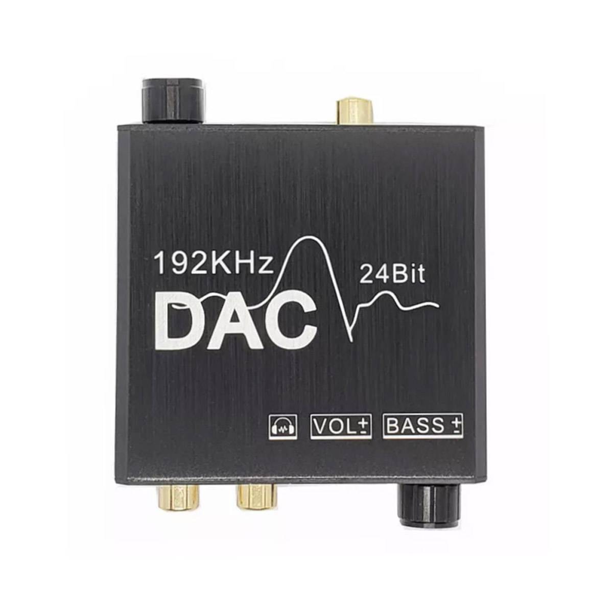 DAC Converter Adapter Digital Analog Audio Konverter Toslink RCA 3.5 mm 192kHz