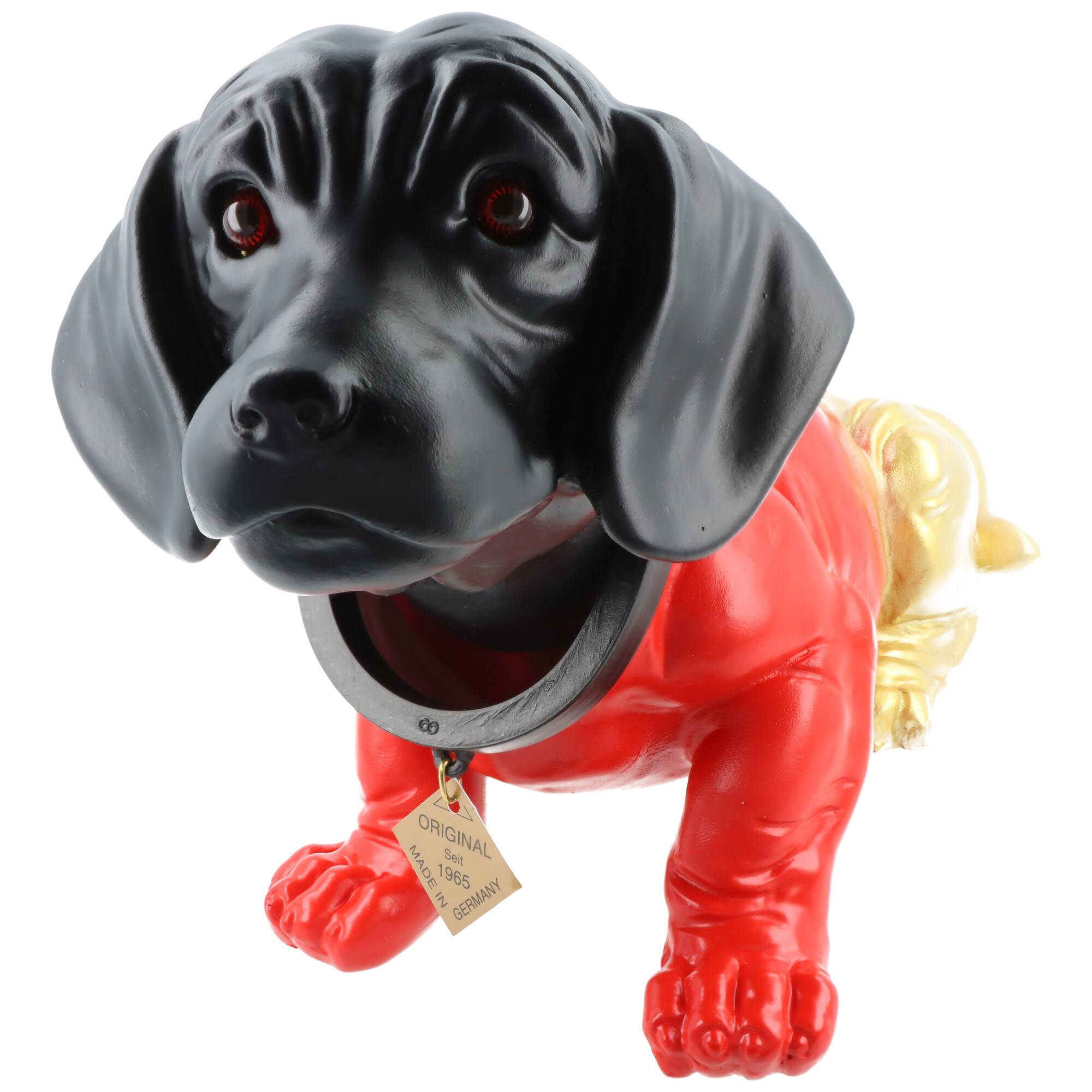 Der original Wackeldackel Deutschland, gross ca. 30x18,5cm, das Original seit 1965, the original booblehead large