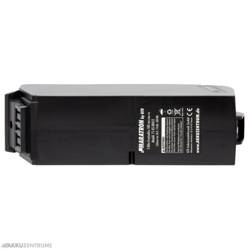 E-Bike Akku Maratron Ersatzakku für BOSCH Classic PowerPack 500 – Rahmen-Version - Rahmen (DownTube)