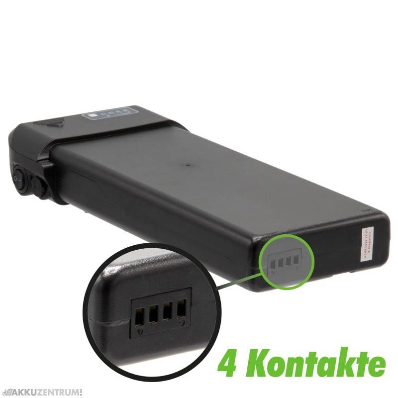 E-Bike Akku Maratron Gepäckträgerakku mit Rücklicht – 36V / 14Ah - Gepäckträger