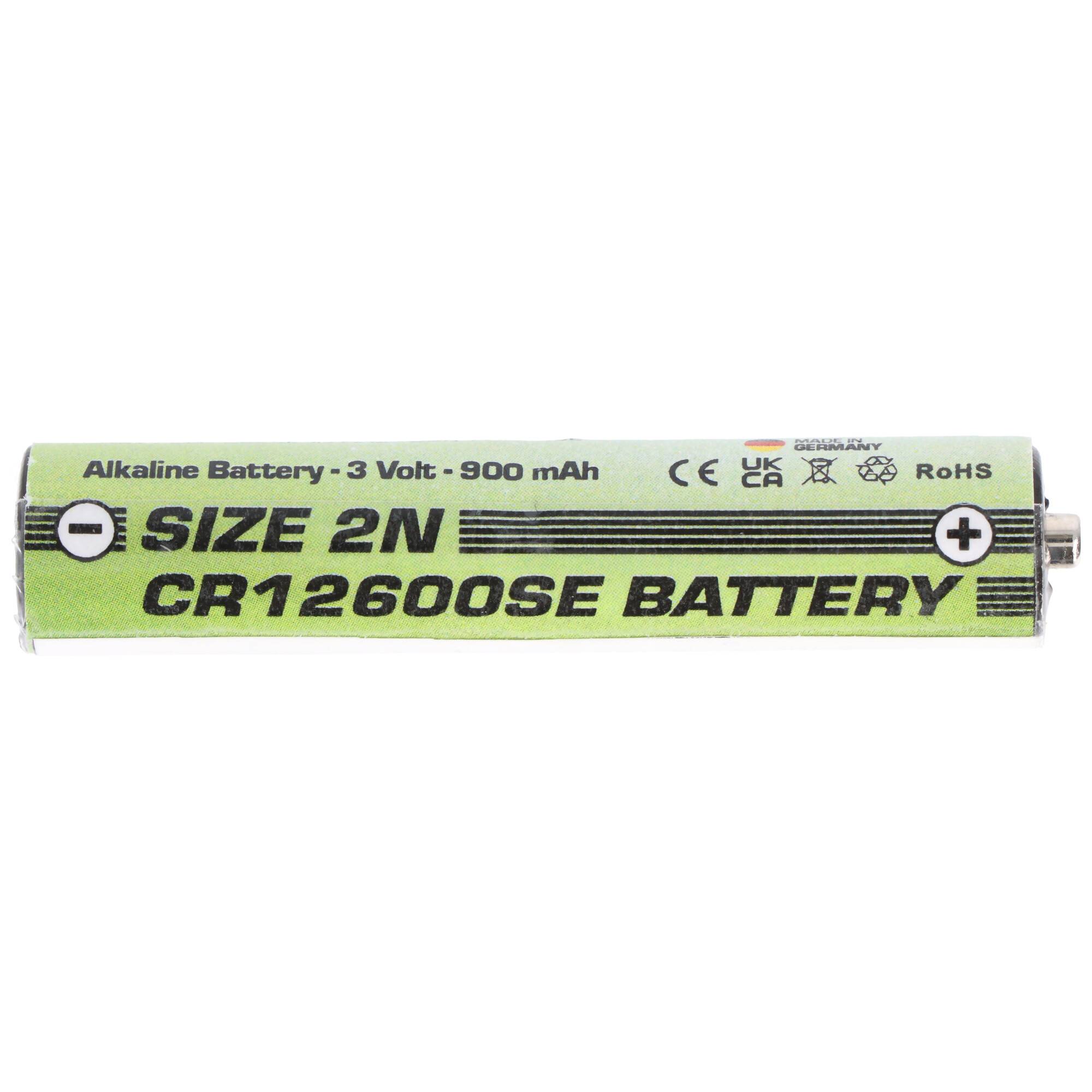 Ersatzbatterie passend für Sanyo Batterie CR12600SE Size 2N, FDK CR12600SE 3 Volt 900mAh Alkaline