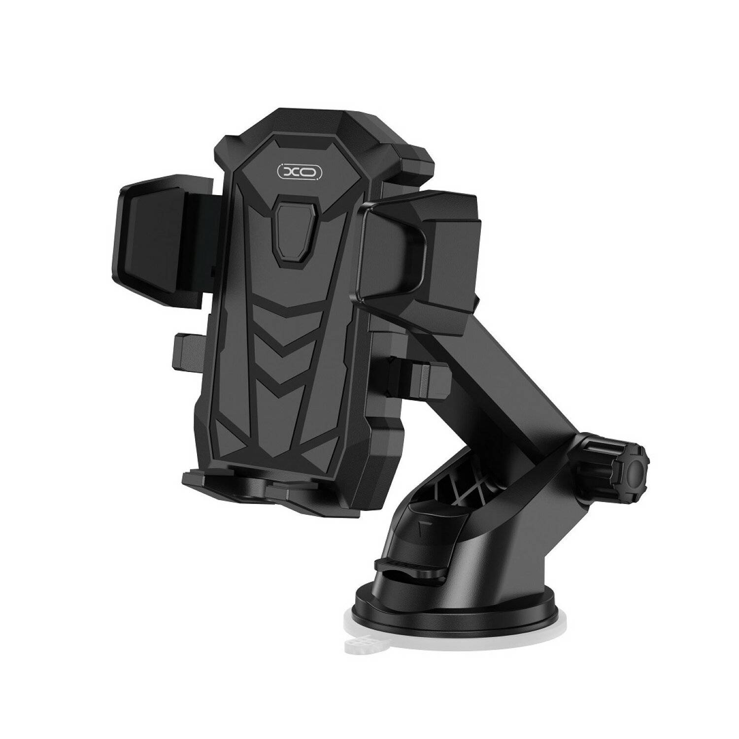 XO Autohalterung C76 schwarz mit Saugnapf für den Armaturenbrett oder Windschutzscheibe