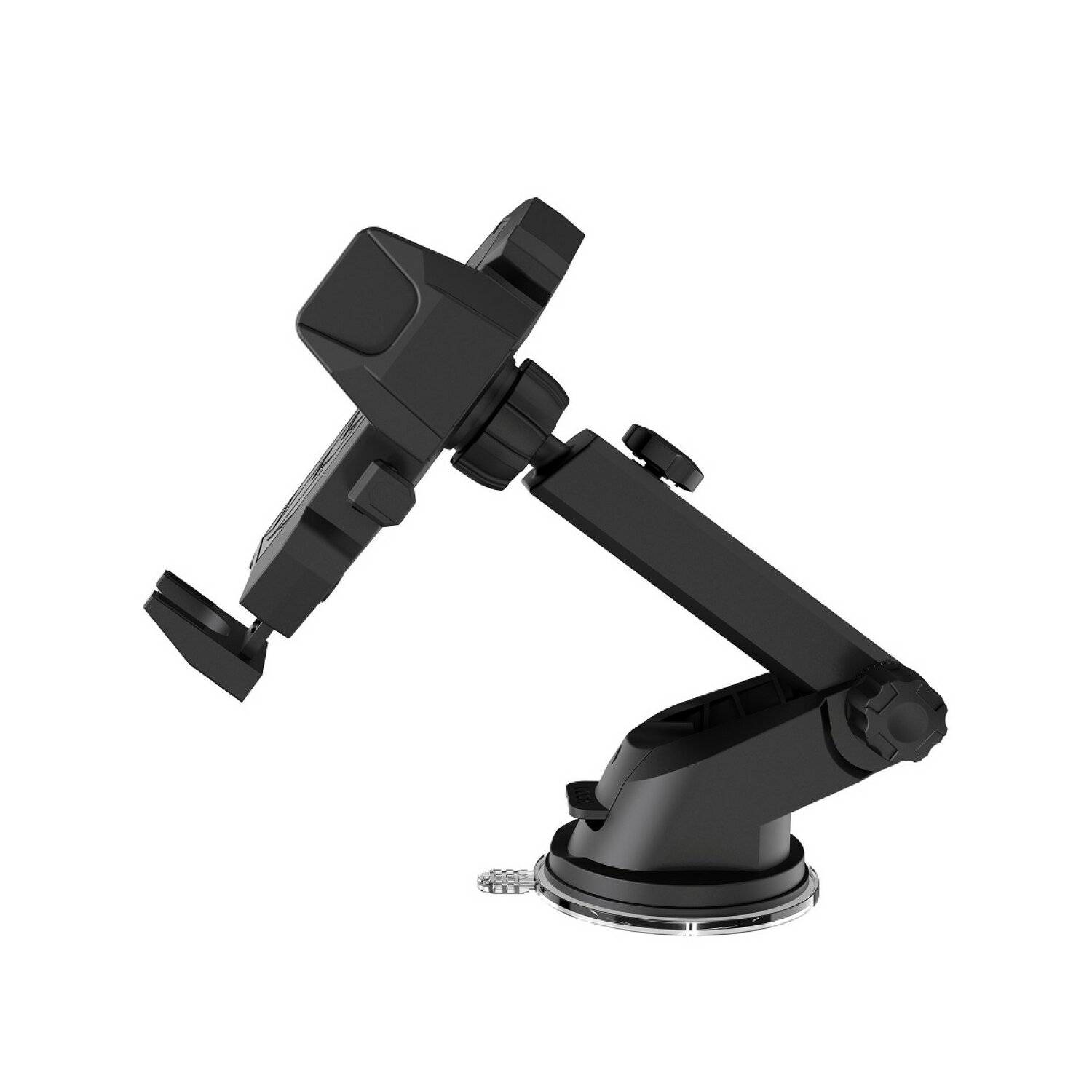 XO Autohalterung C76 schwarz mit Saugnapf für den Armaturenbrett oder Windschutzscheibe