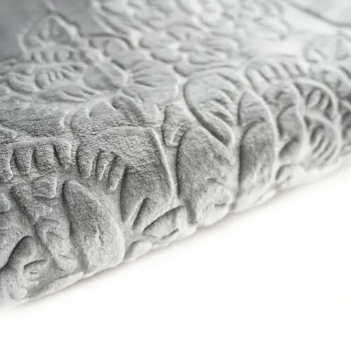 Almina Extra Weiche Wolldecke 200x240 cm 100% PES mit Blumen Muster Waschmaschinengeeinet Grau Almina Extra Weiche Wolldecke 200x240 cm 100% PES mit Blumen Muster Waschmaschinengeeinet Grau