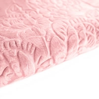 Almina Extra Weiche Wolldecke 160x220 cm 100% PES mit Blumen Muster Waschmaschinengeeignet Rosa Almina Extra Weiche Wolldecke 160x220 cm 100% PES mit Blumen Muster Waschmaschinengeeignet Rosa
