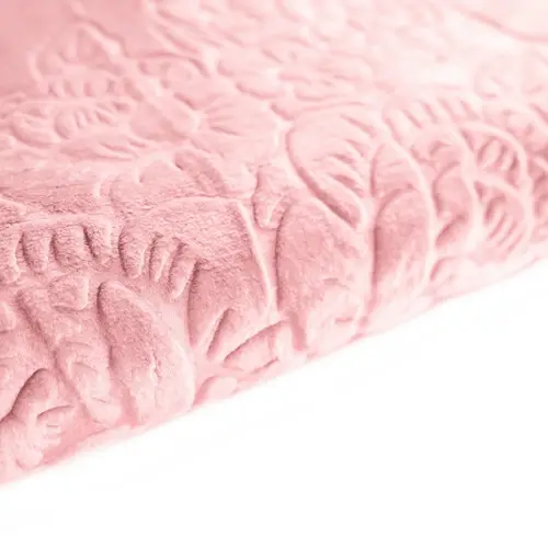 Almina Extra Weiche Wolldecke 160x220 cm 100% PES mit Blumen Muster Waschmaschinengeeignet Rosa Almina Extra Weiche Wolldecke 160x220 cm 100% PES mit Blumen Muster Waschmaschinengeeignet Rosa