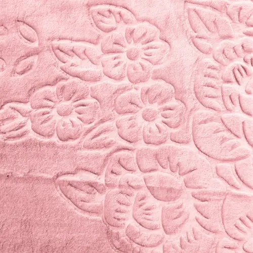 Almina Extra Weiche Wolldecke 160x220 cm 100% PES mit Blumen Muster Waschmaschinengeeignet Rosa Almina Extra Weiche Wolldecke 160x220 cm 100% PES mit Blumen Muster Waschmaschinengeeignet Rosa