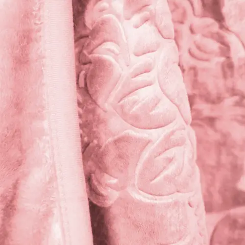 Almina Extra Weiche Wolldecke 200x240 cm 100% PES mit Blumen Muster Waschmaschinengeeinet Rosa Almina Extra Weiche Wolldecke 200x240 cm 100% PES mit Blumen Muster Waschmaschinengeeinet Rosa