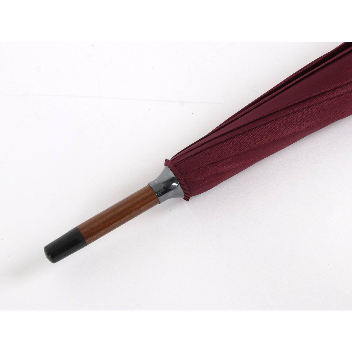 Stockregenschirm Stockschirm Regenschirm Holzgriff mit Fiberglasstange 116 cm ? Blau