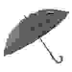 Stockregenschirm Stockschirm Regenschirm Holzgriff mit Fiberglasstange 116 cm ? Grau