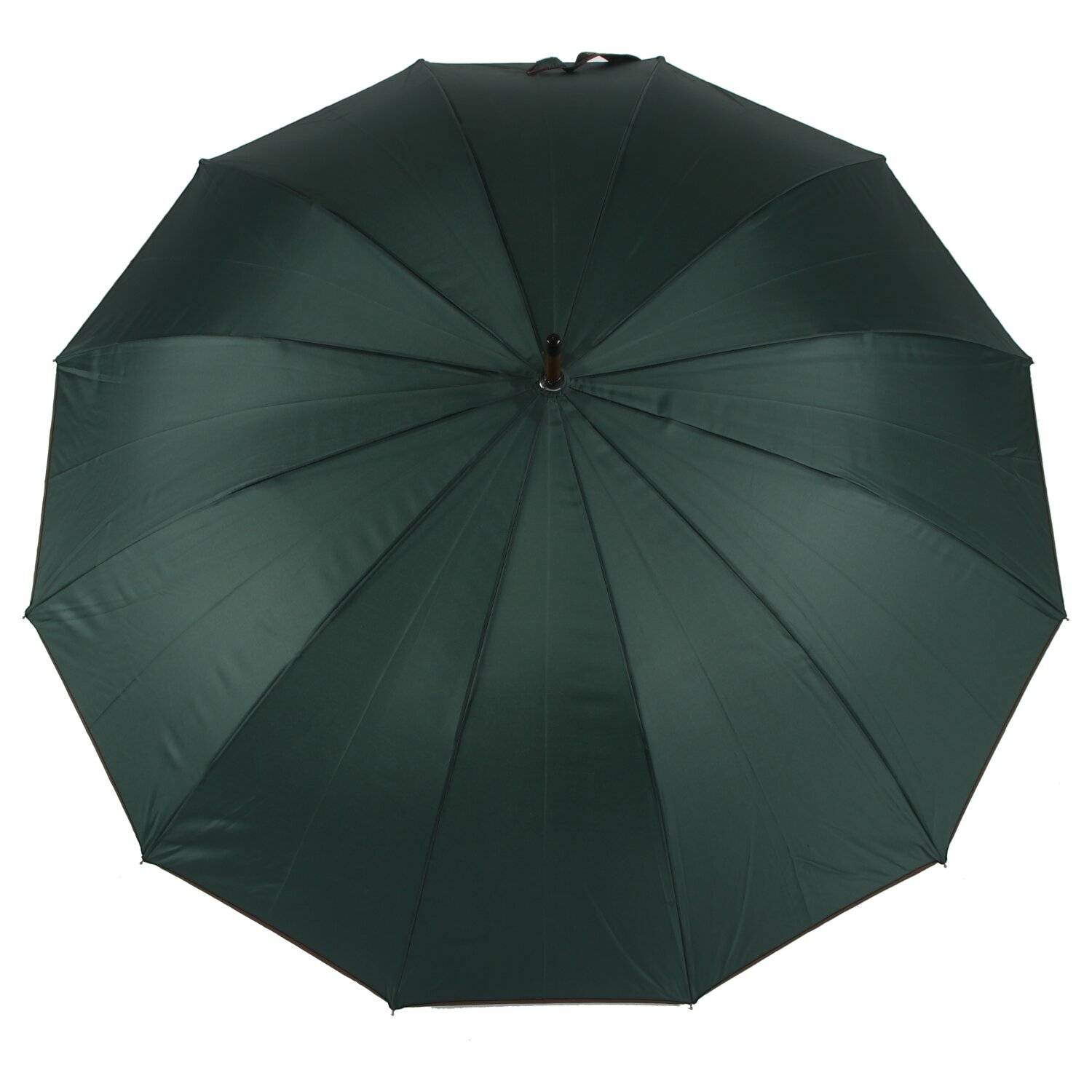 Stockregenschirm Stockschirm Regenschirm Holzgriff mit Fiberglasstange 116 cm ? Grün