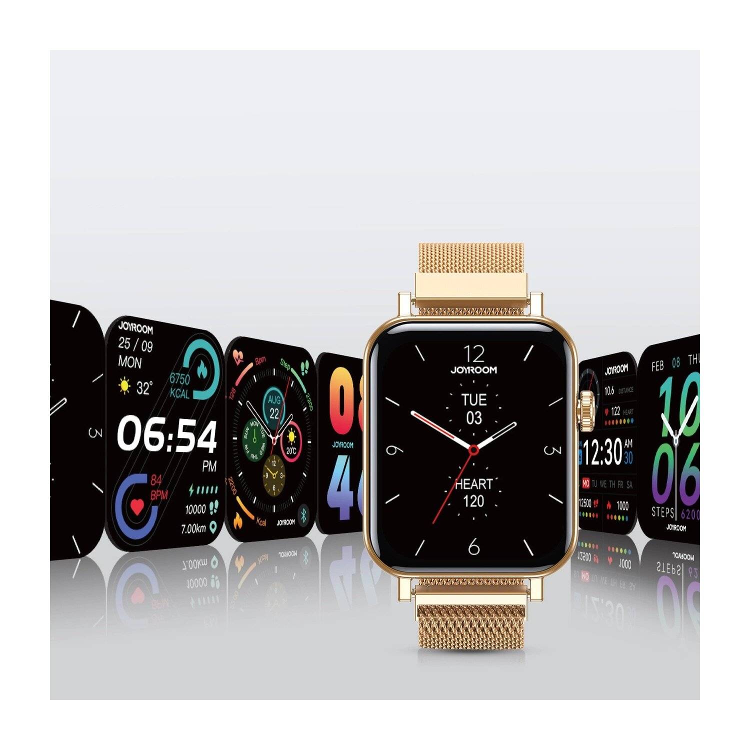 Joyroom JR-FT5 IP68 Smartwatch mit Anrufannahmefunktion und Touchscreen – Gold