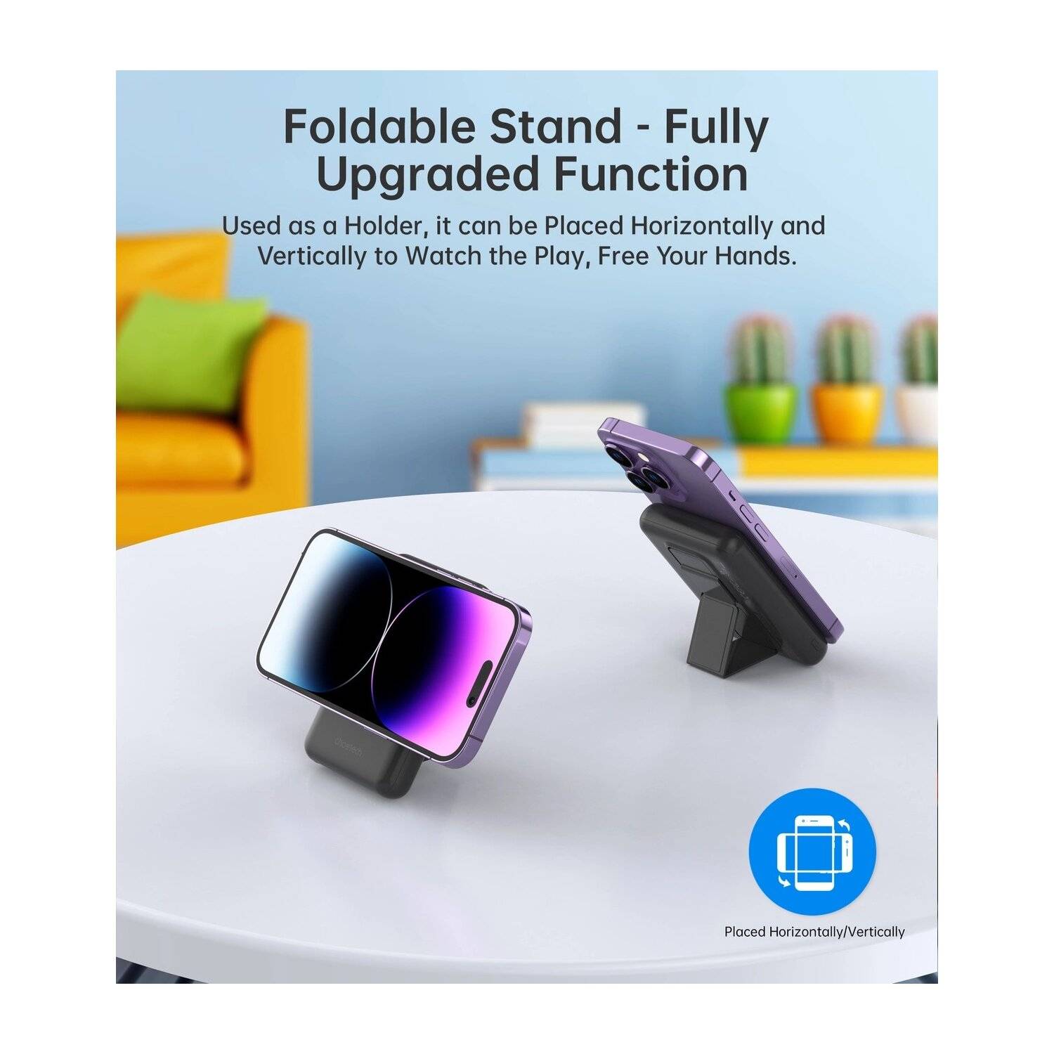 Magnetic Wireless Charger - Choetech B662 kabellose MagSafe 5000 mAh Powerbank – Schwarz