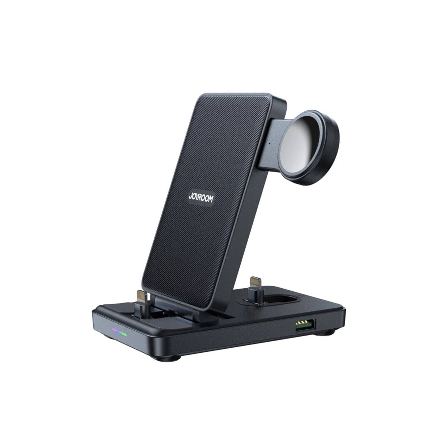 Joyroom - 4in1 Dockingstation (15W) - faltbare Ladestation kompatibel mit iPhone / Watch / Kopfhörer - schwarz
