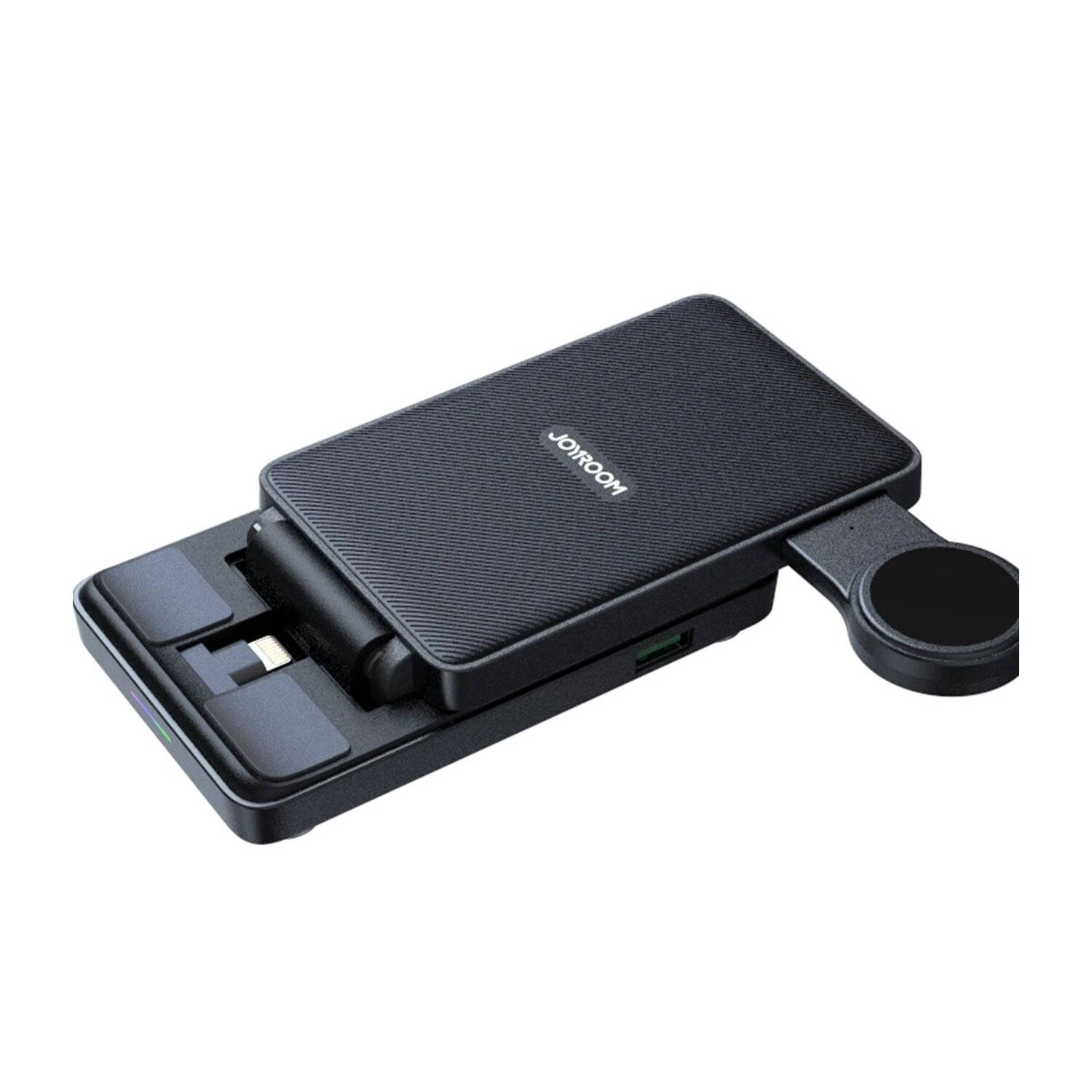 Joyroom - 4in1 Dockingstation (15W) - faltbare Ladestation kompatibel mit iPhone / Watch / Kopfhörer - schwarz
