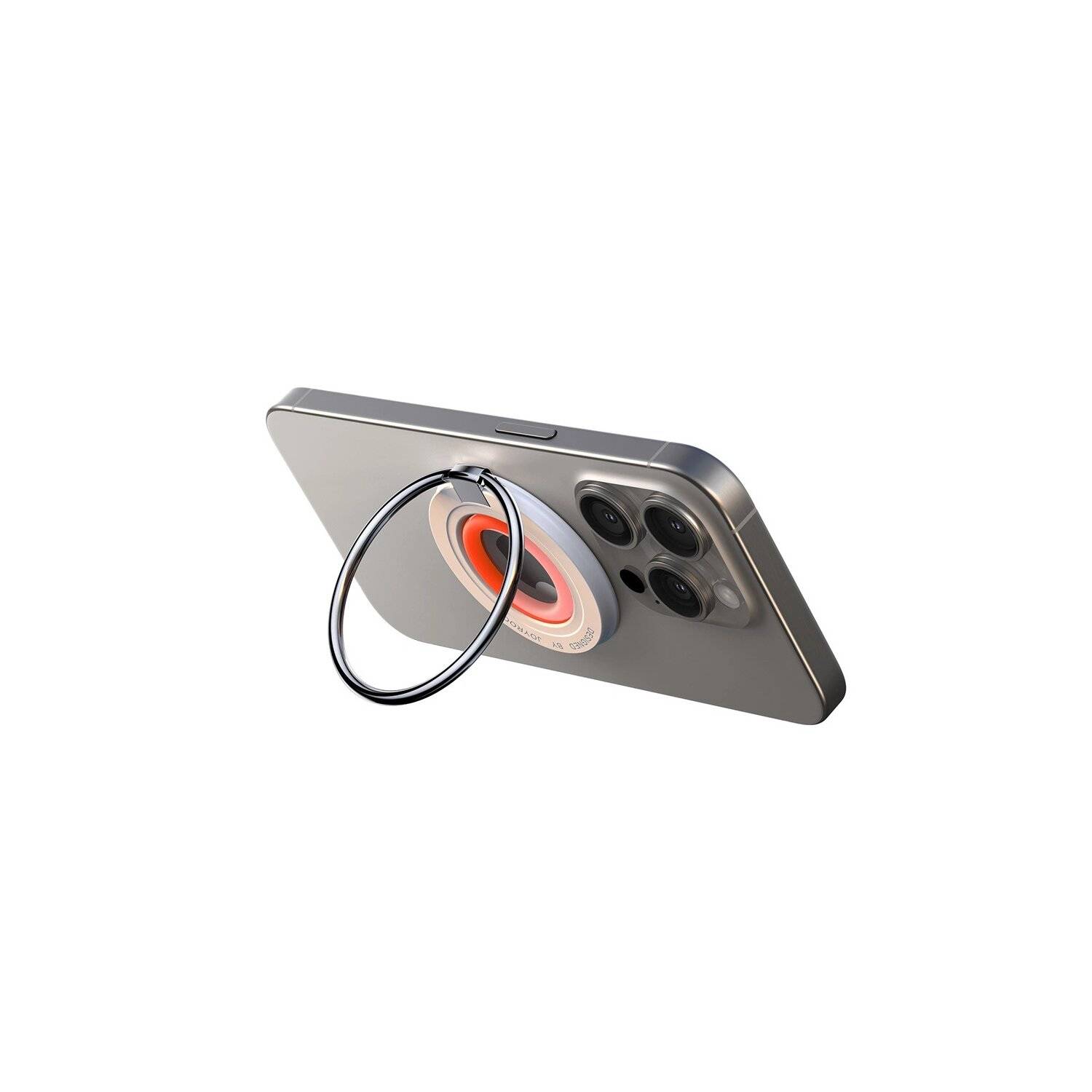 Joyroom JR-ZS383 MagSafe magnetischer Telefonhalter - Ringhalter Weiß-Orange