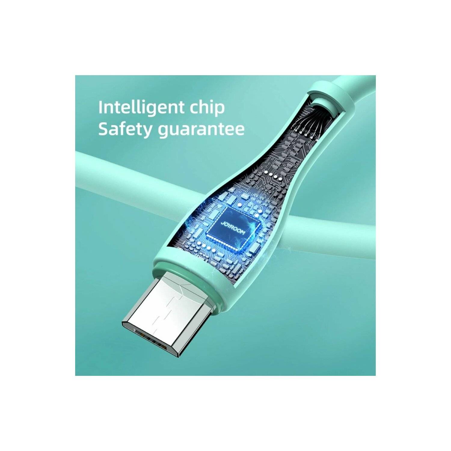 USB Ladekabel - Micro-USB-Kabel Joyroom S-2030M8 3A 2m - Grün