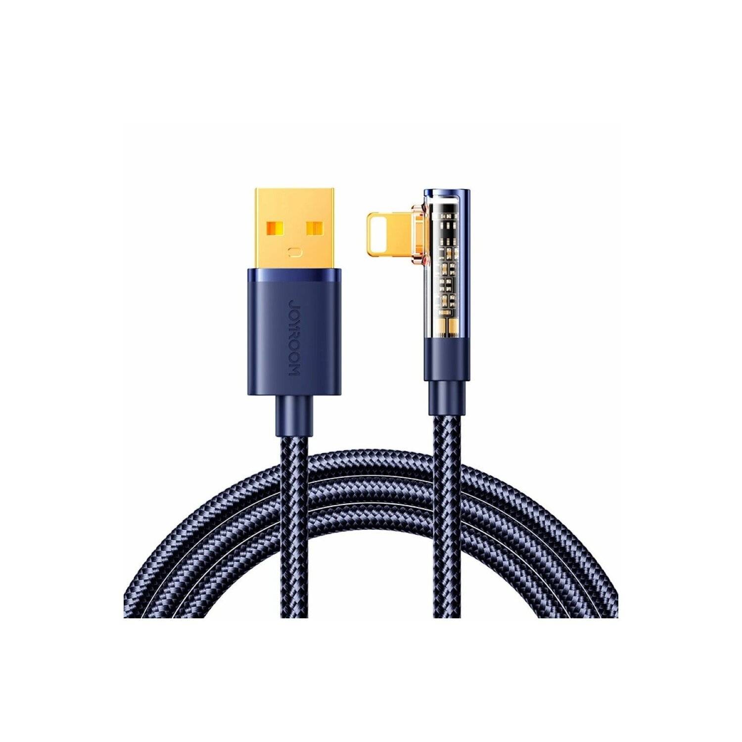 Ladekabel Joyroom S-UL012A6 USB-A-Winkelkabel – Beleuchtung 2,4 A 1,2 m – blau