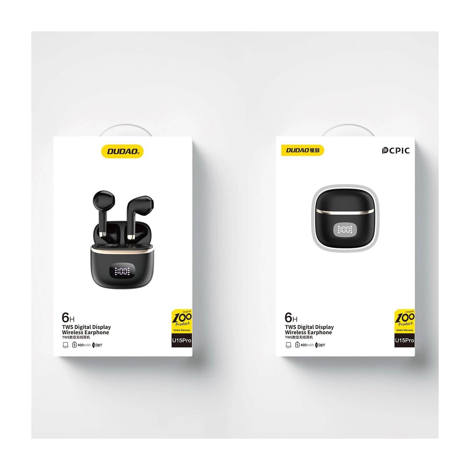 IN-Ear-Kopfhörer Dudao U15Pro TWS kabellose Kopfhörer Schwarz