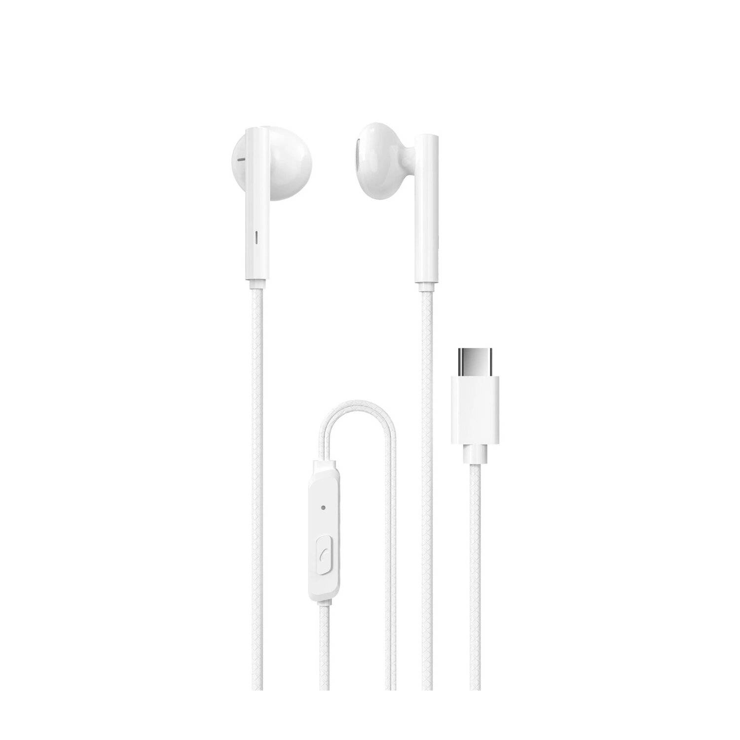 Dudao kabelgebundene Kopfhörer USB Typ C 1,2 m weiß (X3B-W) In-Ear-Kopfhörer mit Kabel