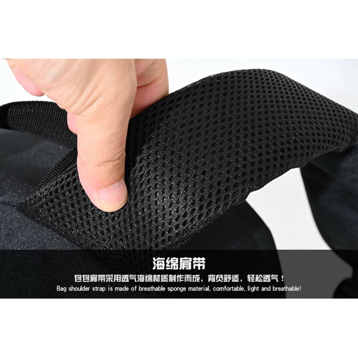 Tragetasche Rucksack 17 Zoll mit 3 Fächer und 2 Seitentaschen 33x15x48 cm Rot