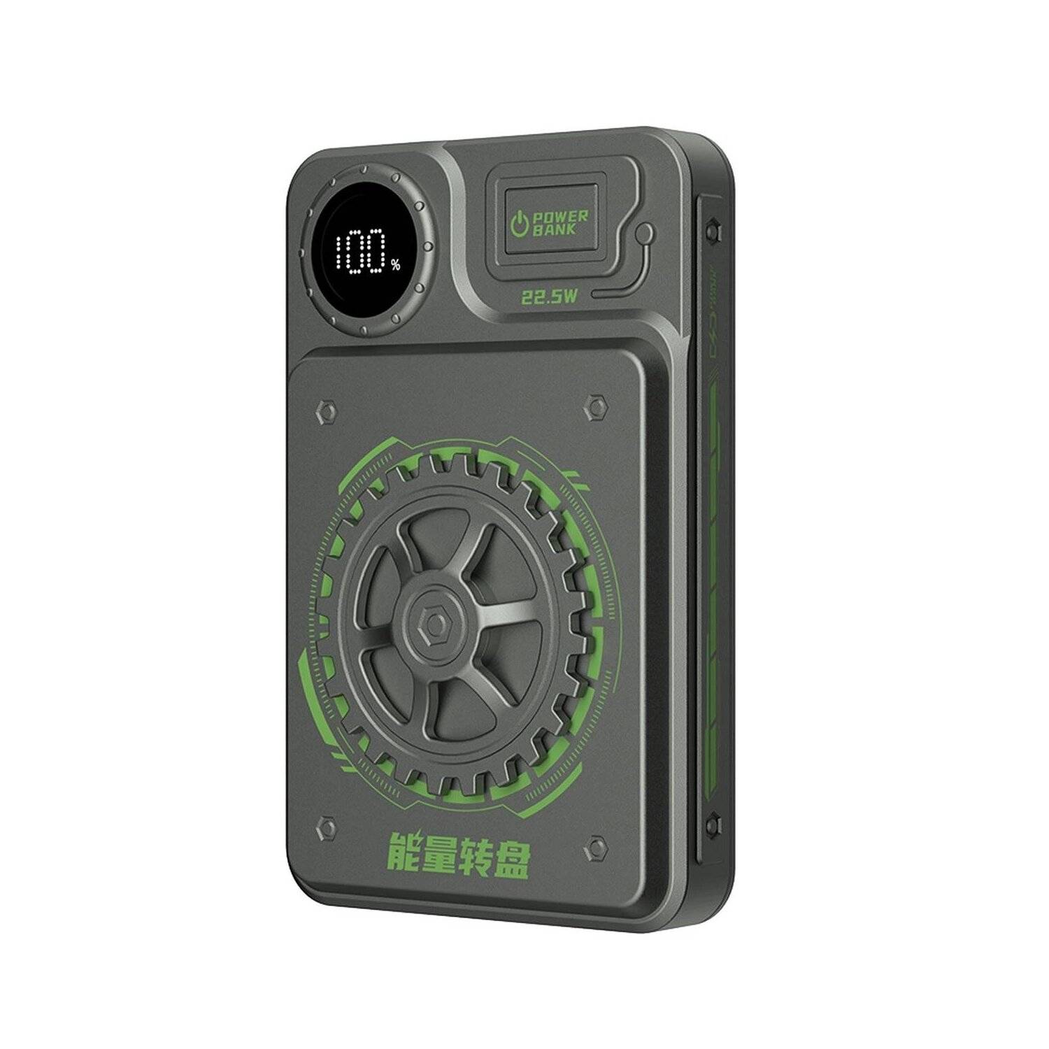 Akkulader tragbar Dudao K24 USB-A / USB-C 10000mAh Powerbank - Grau - 22,5W