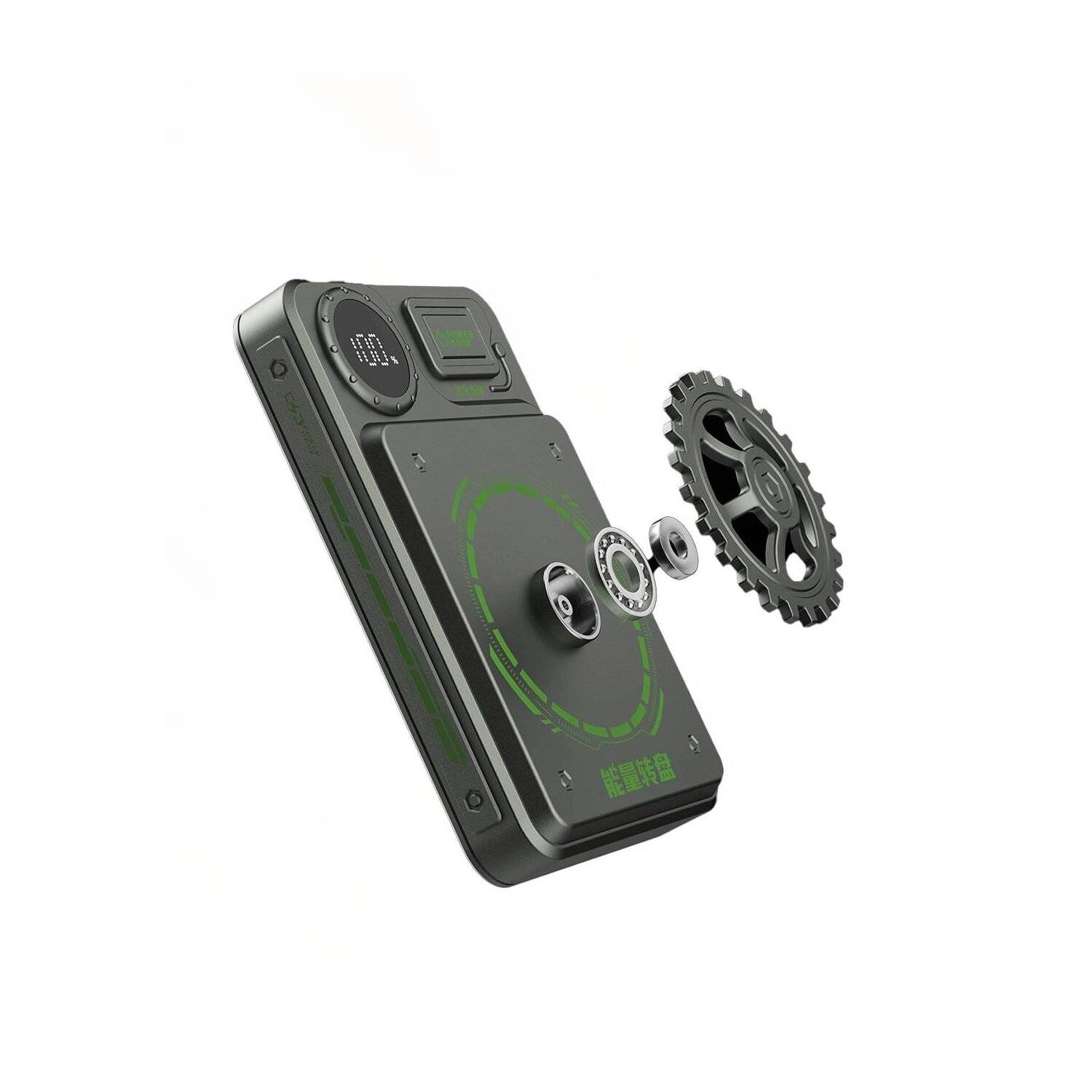 Akkulader tragbar Dudao K24 USB-A / USB-C 10000mAh Powerbank - Grau - 22,5W