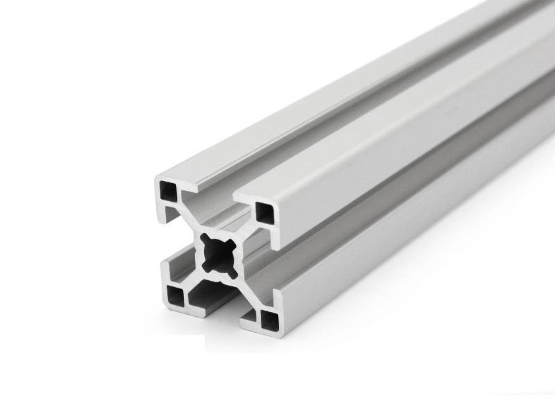 Aluminiumprofil 30x30L B-Typ Nut 8 (leicht), silber eloxiert. Aluminium Profil 30x30 Alu Profil 30 x 30 Montage- Systemprofil 1130mm