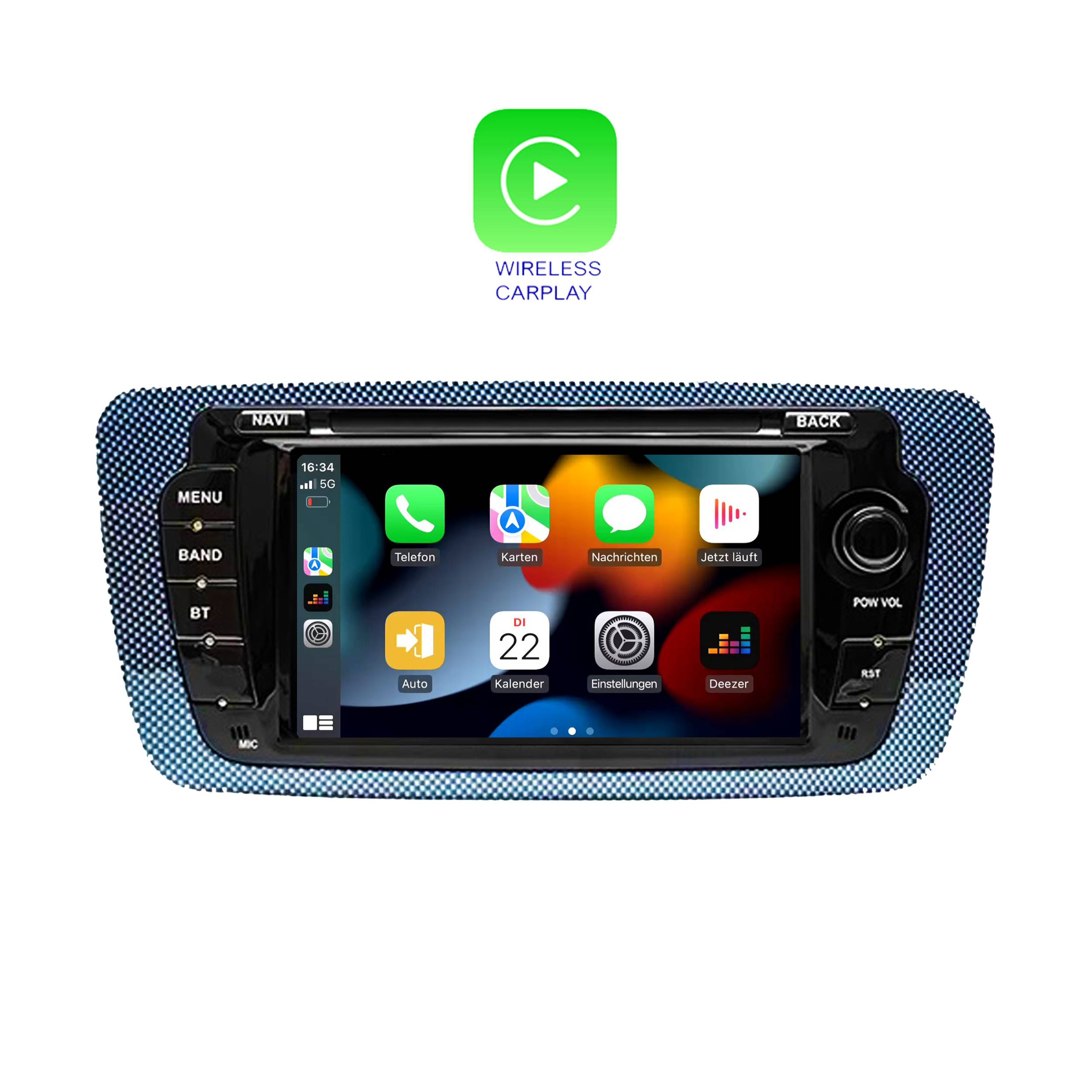 Für Seat Ibiza IV 6J 6P 7" Touchscreen Android Autoradio GPS Navigation CarPlay