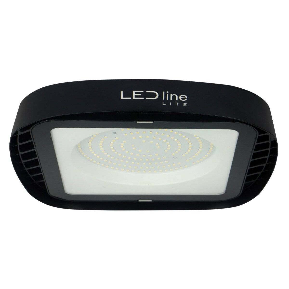 LED line LITE HighBay Hallenleuchte 200W | IP65 Schutzart | 4000K Neutralweißem Licht | 20000lm, 32,6 x 32,6 x 6,4 cm