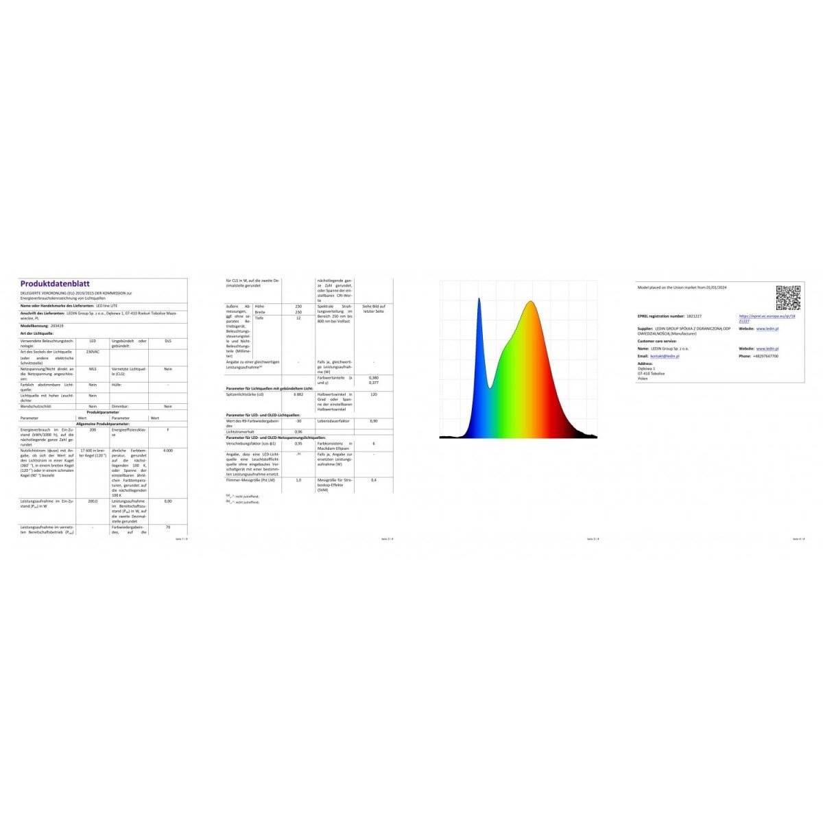 LED line LITE HighBay Hallenleuchte 200W | IP65 Schutzart | 4000K Neutralweißem Licht | 20000lm, 32,6 x 32,6 x 6,4 cm
