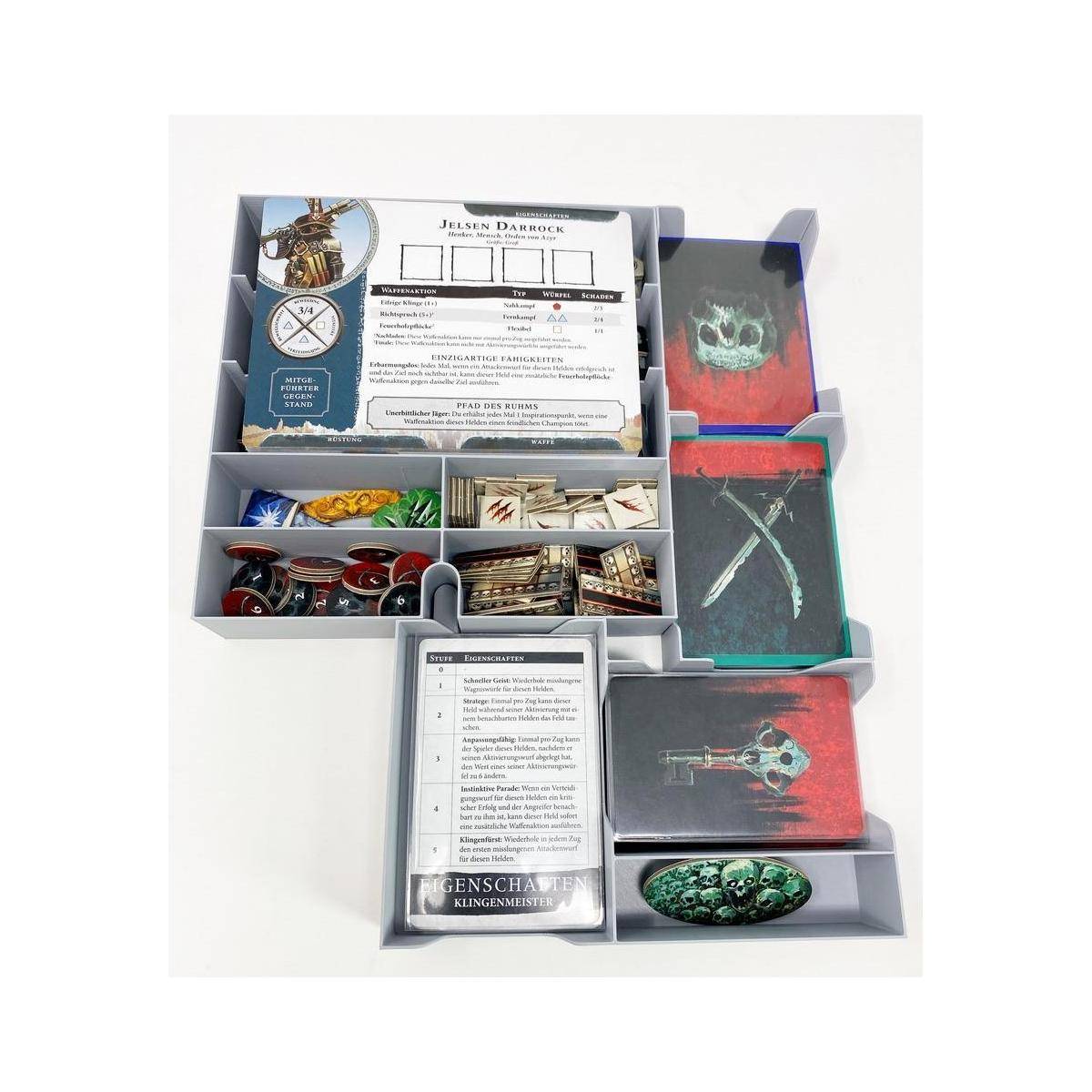 ORG051 - Organizer-Inserts für Warhammer Quest: Die verfluchte Stadt - Brettspielbox
