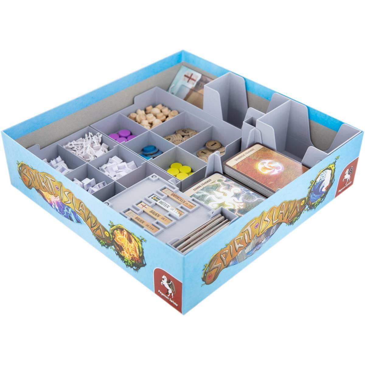 ORG025 - Organizer für Spirit Island - Grundspiel + Ast und Tatze - Brettspielbox