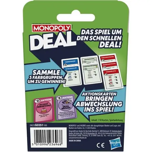 Hasbro - Monopoly Deal Hasbro - Monopoly Deal