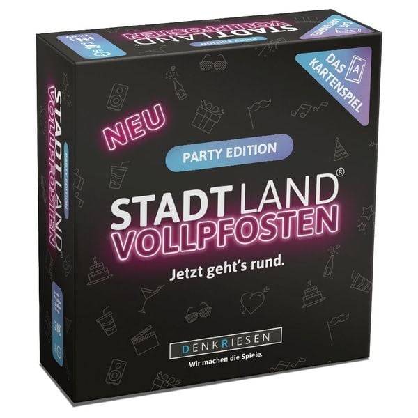 Denkriesen - Stadt Land Vollpfosten® - Das Kartenspiel - Party Edition "Jetzt geht's rund" (Spiel)