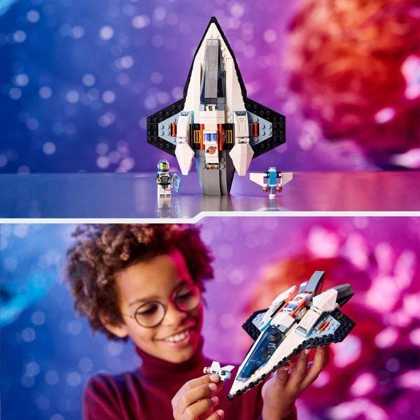 LEGO City 60430 Raumschiff, Weltraum-Spielzeug mit Space Shuttle