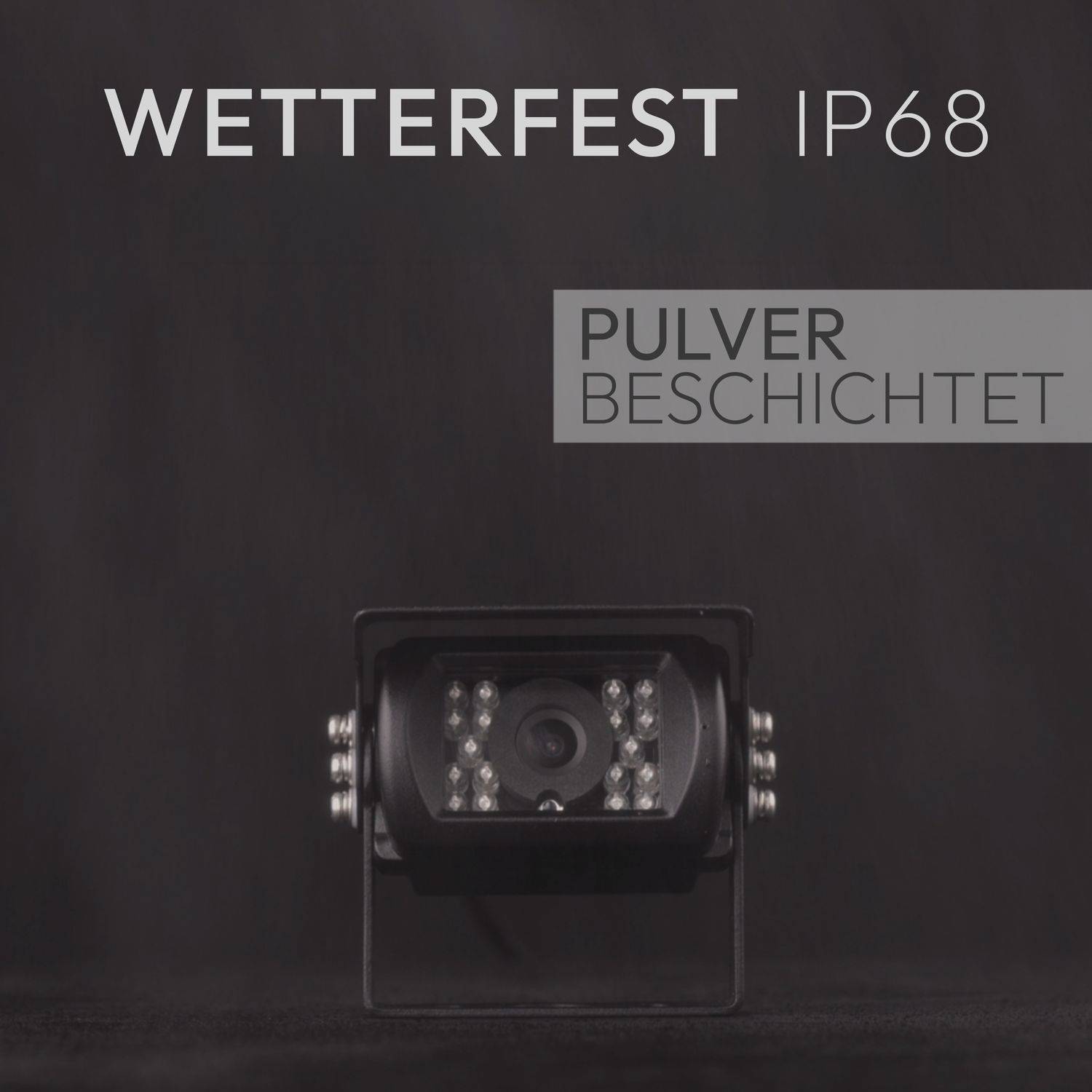 VSG24 7" Rückfahrkamera Set CAMPER | mit 2 Kameras für Wohnmobil 120° schwarz RVS-24500