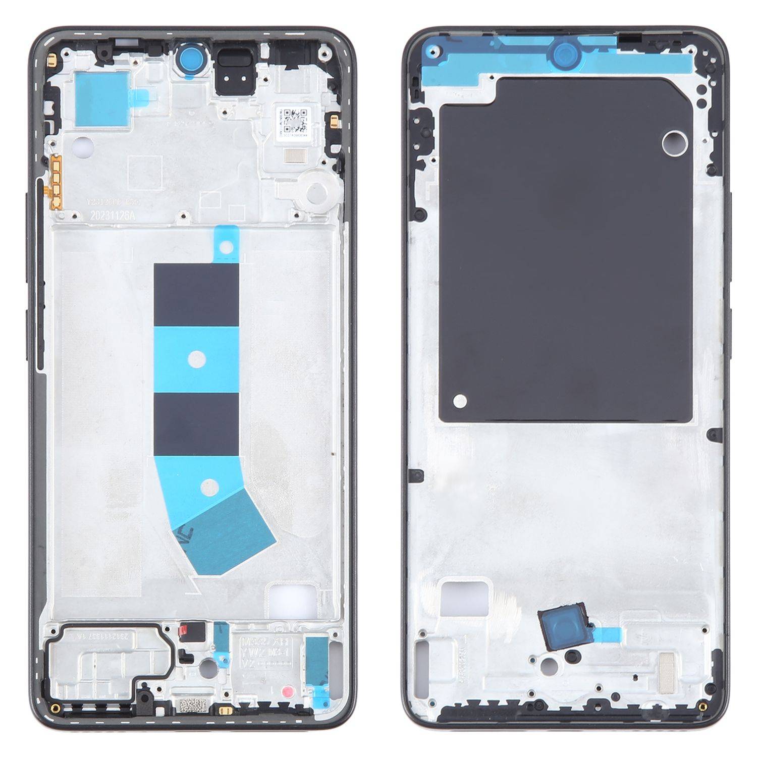 Für Xiaomi Redmi Note 13 4G Display Rahmen Frame Bezel Plate Ersatzteil Reparatur Schwarz
