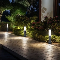 Stehlampe Außenleuchte mit Steckdose Edelstahl Sockellampe Gartenlampe Wegeleuchte, anthrazit, E27 Fassung, DxH 12,7x45 cm, 3er Set Stehlampe Außenleuchte mit Steckdose Edelstahl Sockellampe Gartenlampe Wegeleuchte, anthrazit, E27 Fassung, DxH 12,7x45 cm, 3er Set