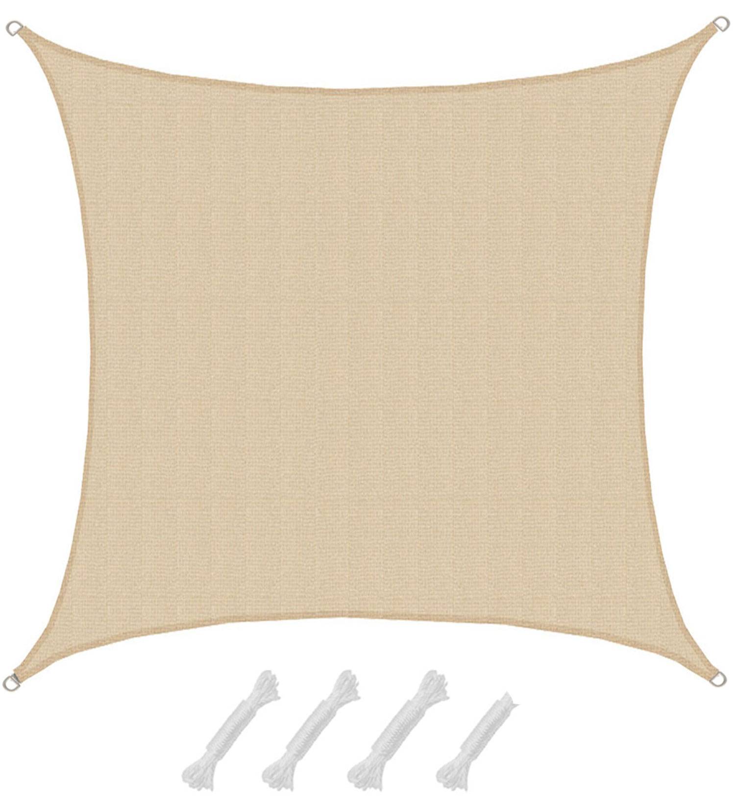 UV Sonnensegel Wasserdurchlässig 5x5 - Viereckig - Sonnenschutz Garten Terrasse