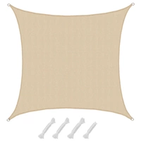 UV Sonnensegel Wasserdurchlässig 5x5 - Viereckig - Sonnenschutz Garten Terrasse UV Sonnensegel Wasserdurchlässig 5x5 - Viereckig - Sonnenschutz Garten Terrasse