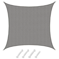 UV Sonnensegel Wasserdurchlässig 5x5 - Viereckig - Sonnenschutz Garten Terrasse UV Sonnensegel Wasserdurchlässig 5x5 - Viereckig - Sonnenschutz Garten Terrasse