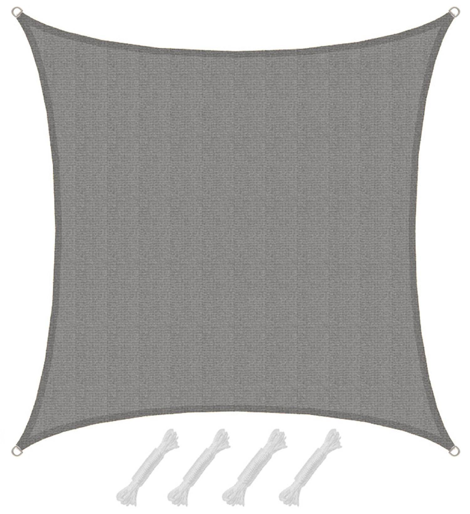 UV Sonnensegel Wasserdurchlässig 6x6 - Viereckig - Sonnenschutz Garten Terrasse