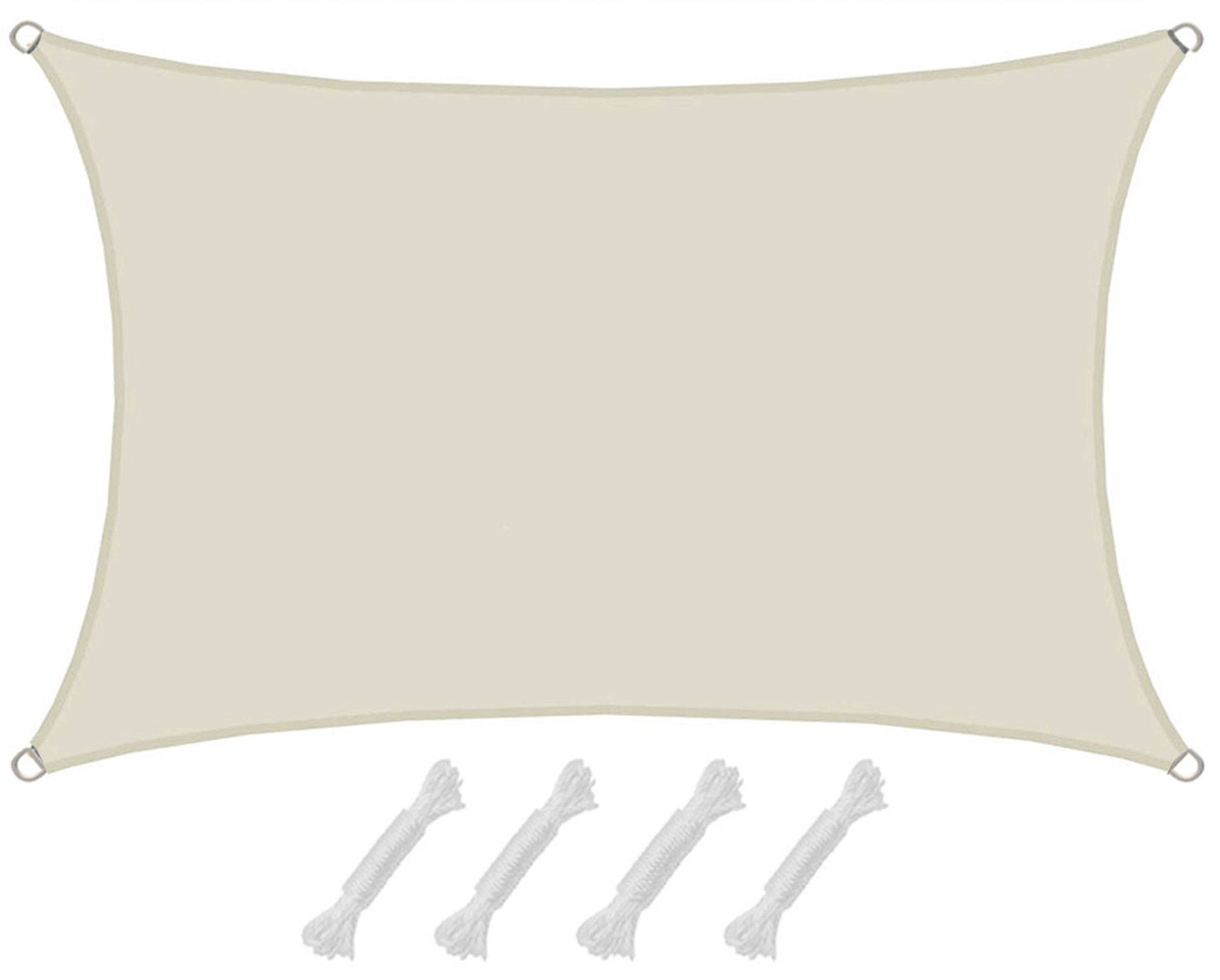 UV Sonnensegel Wasserdicht 1 x 2m - Rechteckig - Sonnenschutz Garten Terrasse