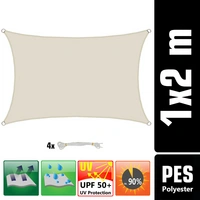 UV Sonnensegel Wasserdicht 1 x 2m - Rechteckig - Sonnenschutz Garten Terrasse UV Sonnensegel Wasserdicht 1 x 2m - Rechteckig - Sonnenschutz Garten Terrasse