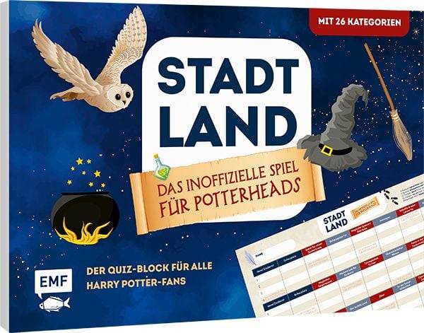 Stadt, Land, ... Das inoffizielle Spiel für Potter-Fans - Der Quiz-Block für alle Fans von Harry Potter und magischen Welten
