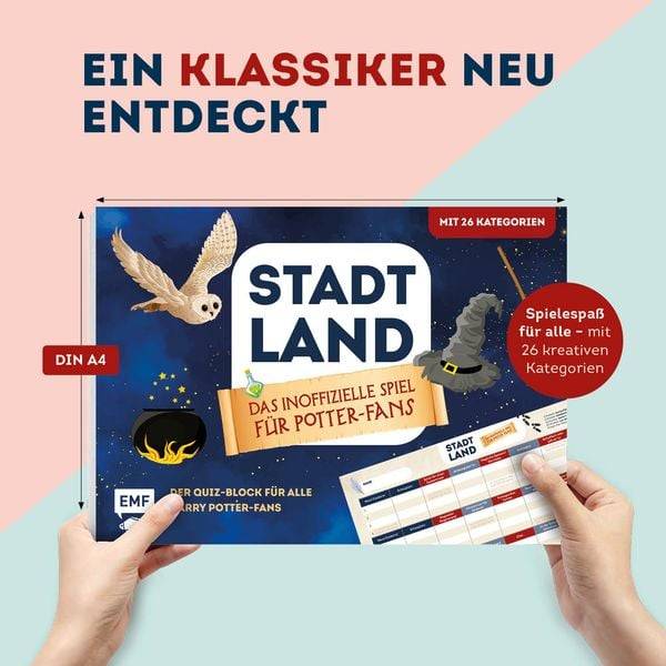 Stadt, Land, ... Das inoffizielle Spiel für Potter-Fans - Der Quiz-Block für alle Fans von Harry Potter und magischen Welten